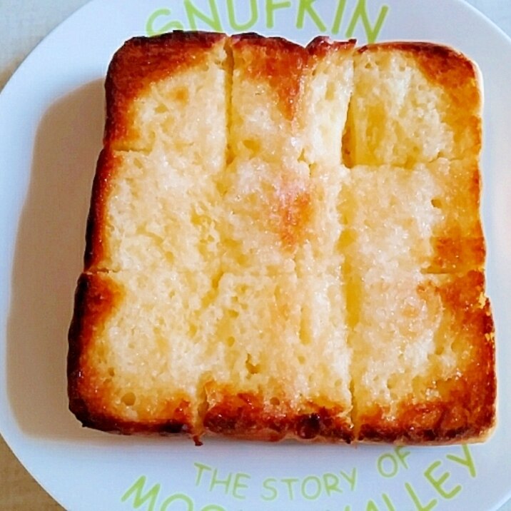 Hb厚切り食パンでシュガーバタートースト レシピ 作り方 By のん786 楽天レシピ